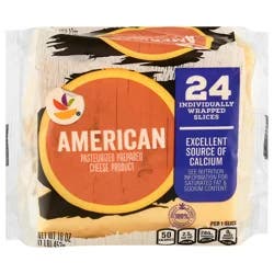 Giant Singles Yellow American Cheese Slices - 24 ct