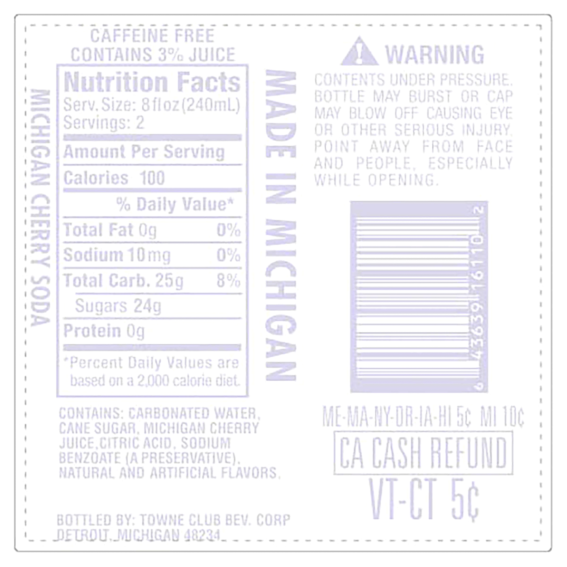 slide 5 of 5, Towne Club Michigan Cherry, 16 oz