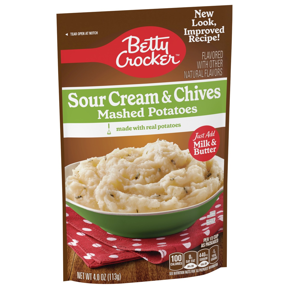 slide 6 of 9, Betty Crocker Mashed Potato Sour Cream And Chives, 4 oz