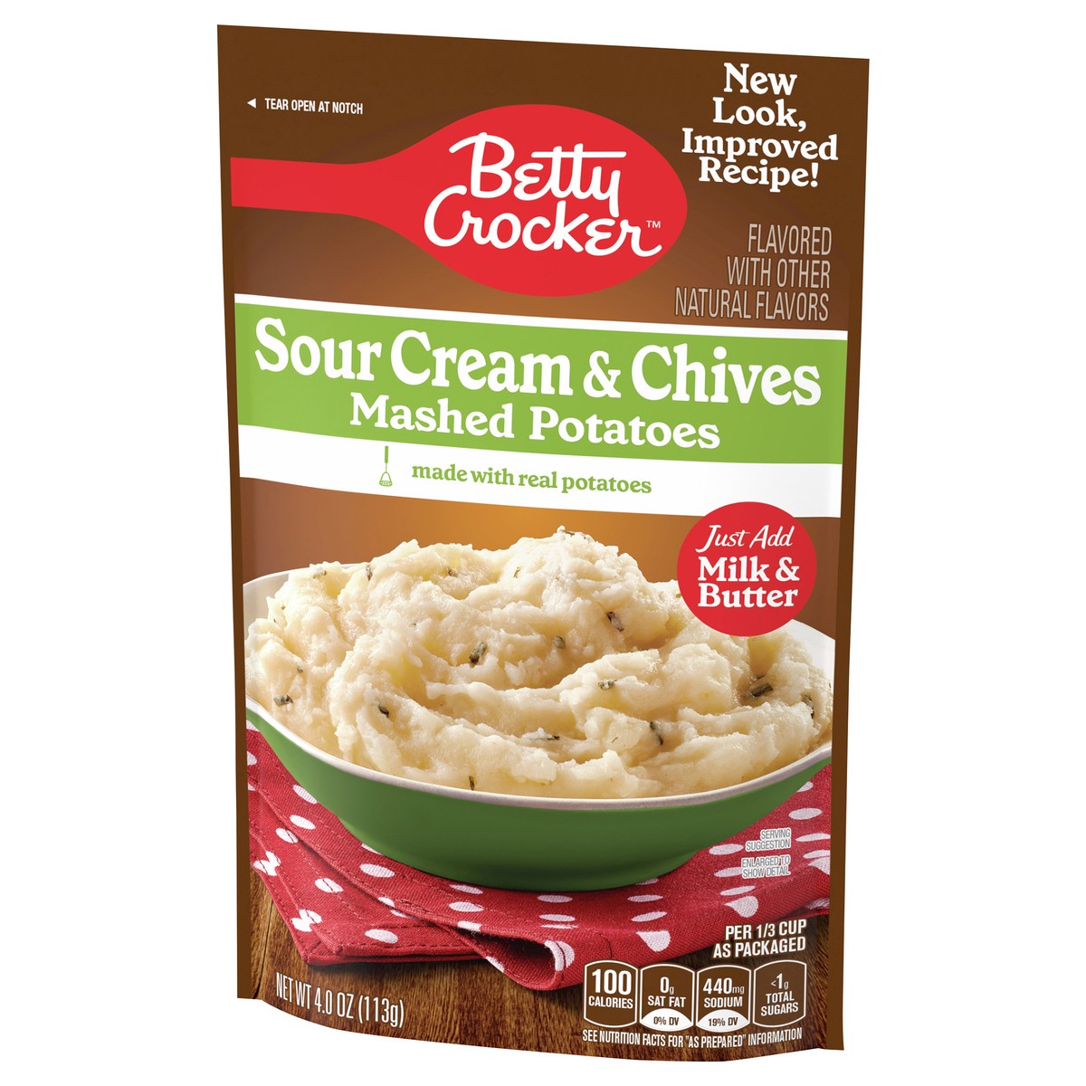 slide 2 of 9, Betty Crocker Mashed Potato Sour Cream And Chives, 4 oz