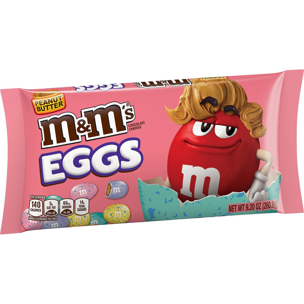 slide 4 of 8, M&M's Peanut Butter Speckled Easter Eggs, 9.2 oz