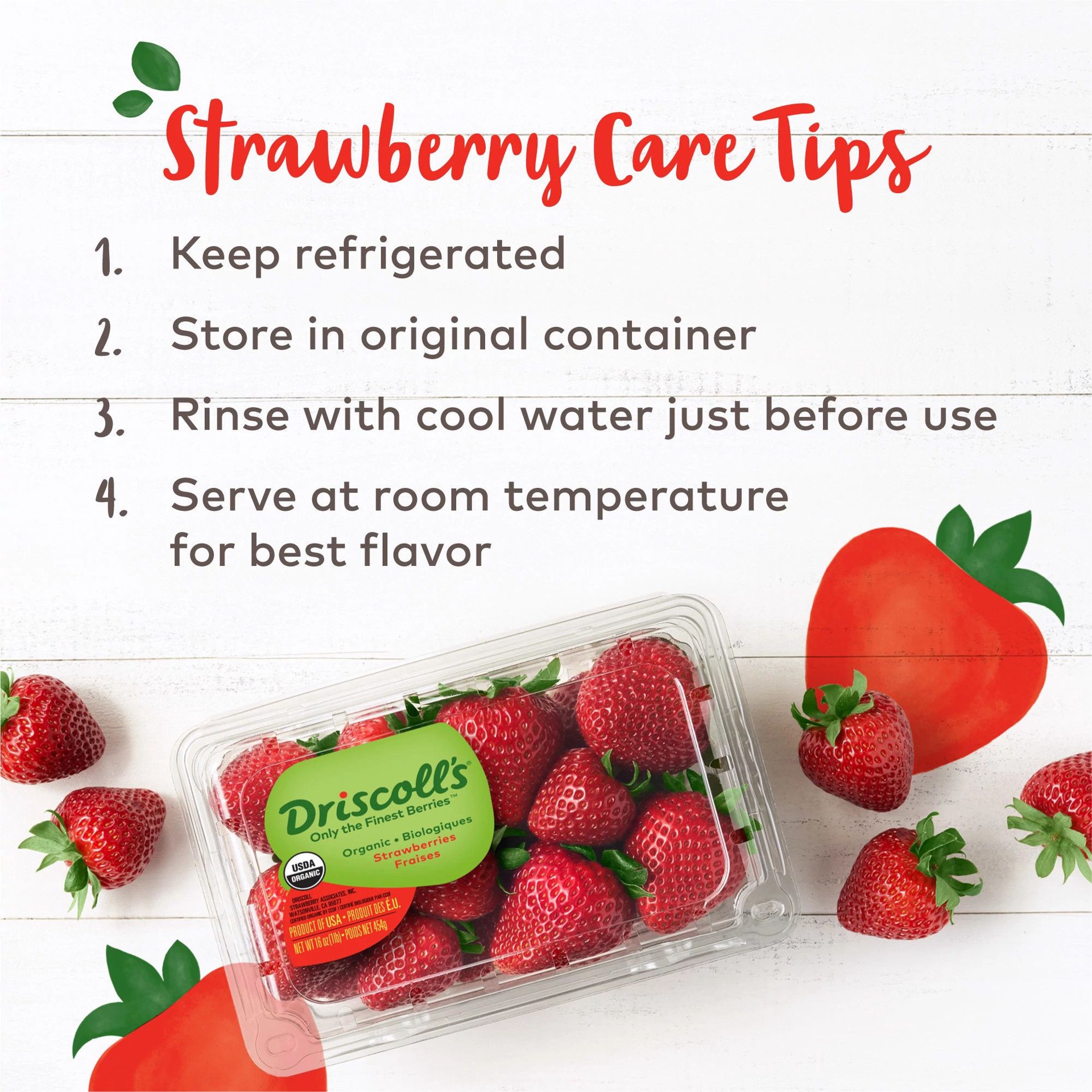 slide 5 of 7, Driscoll's Organic Strawberries, Organic Fair Trade, 16 oz., 16 oz