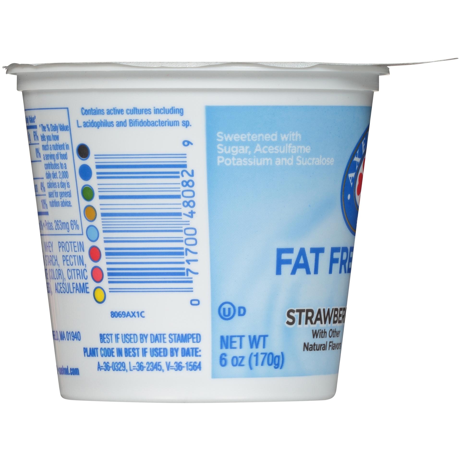 slide 4 of 7, Axelrod Fat Free Strawberry Yogurt, 6 oz