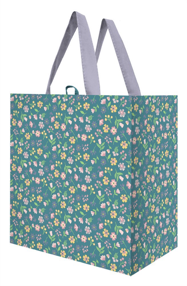 slide 1 of 1, Earthwise Easter Floral Toss Tote, 1 ct