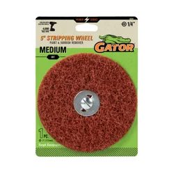 Rust-Oleum Gator 5-Inch Drill-Mount Medium Paint & Varnish Single Stripping Wheel
