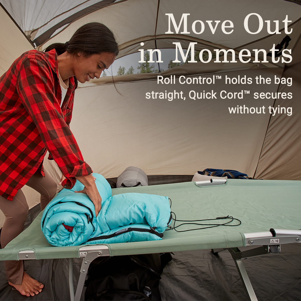 slide 17 of 17, Coleman Flatlands Sleeping Bag - Blue, 1 ct