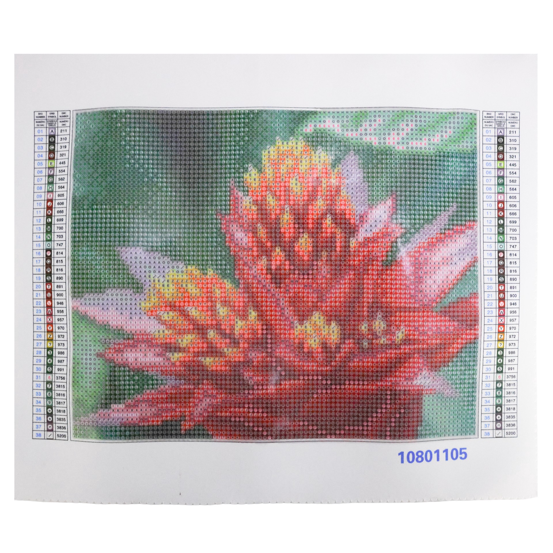 slide 2 of 4, 8" X 10" Pink Flower Diamond Art Kit By Make Market, 8 in x 10 in