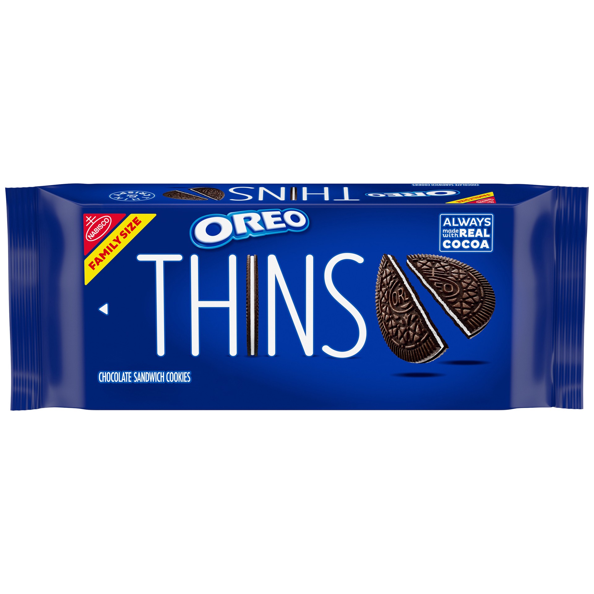 slide 1 of 13, OREO Thins Chocolate Sandwich Cookies, Family Size, 11.78 oz, 11.78 oz