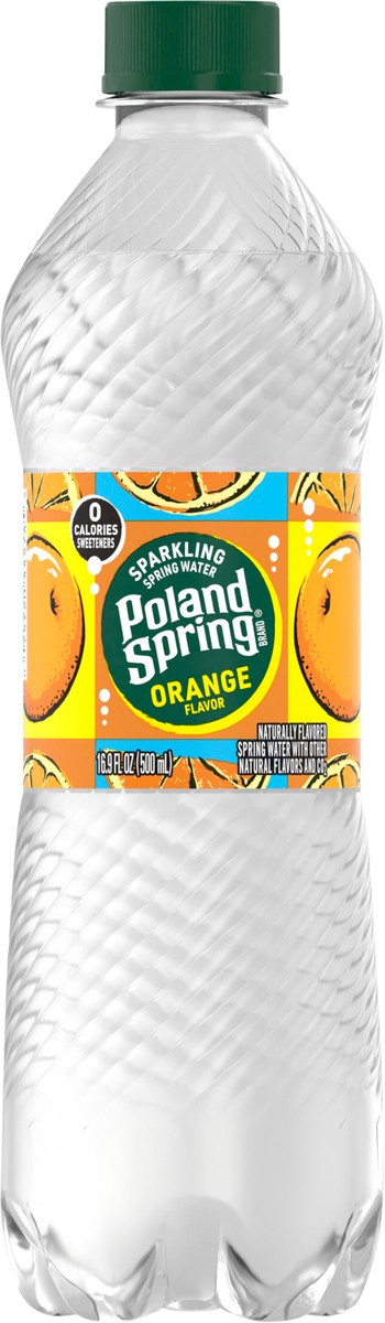 slide 7 of 9, Poland Spring Sparkling Water, Orange- 16.9 fl oz, 16.89 fl oz