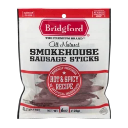 Bridgford Smokehouse Sausage Sticks Hot & Spicy Recipe