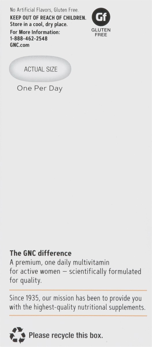 slide 2 of 9, Gnc Women's One Daily Multivitamin, Energy, Caplets, 60 ct