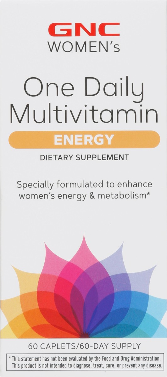 slide 3 of 9, Gnc Women's One Daily Multivitamin, Energy, Caplets, 60 ct