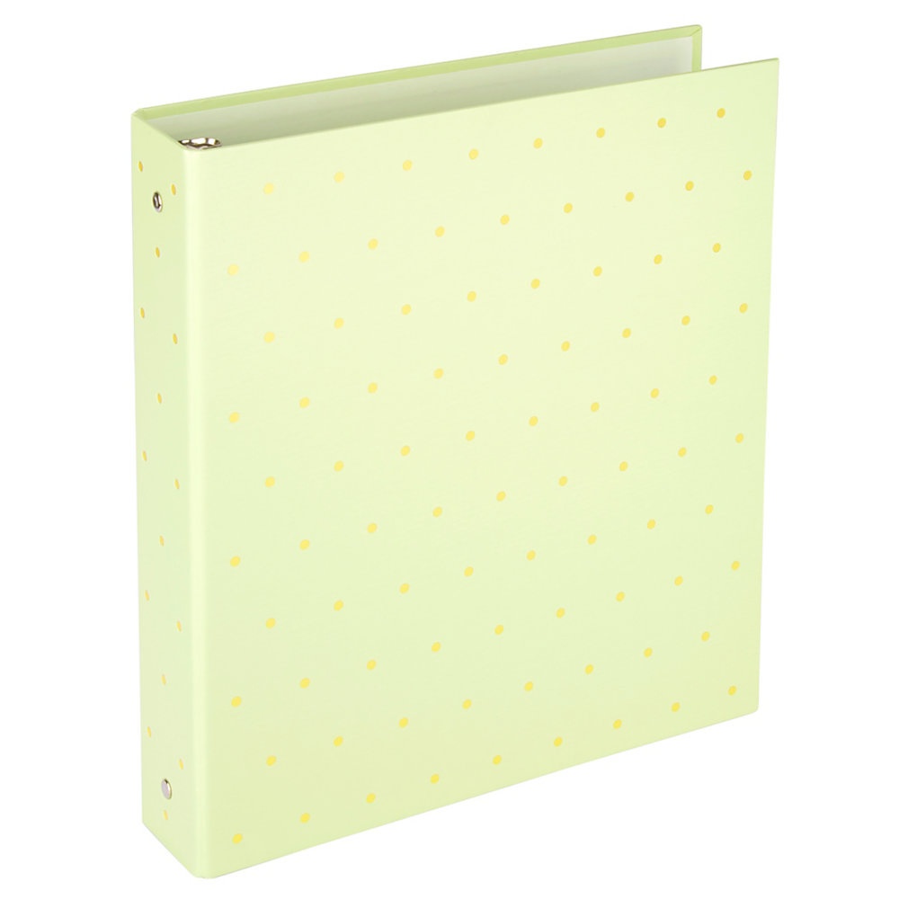 slide 1 of 1, Office Depot Casebound Binder, 1-1/2'' Rings, Green/Gold, 1 ct