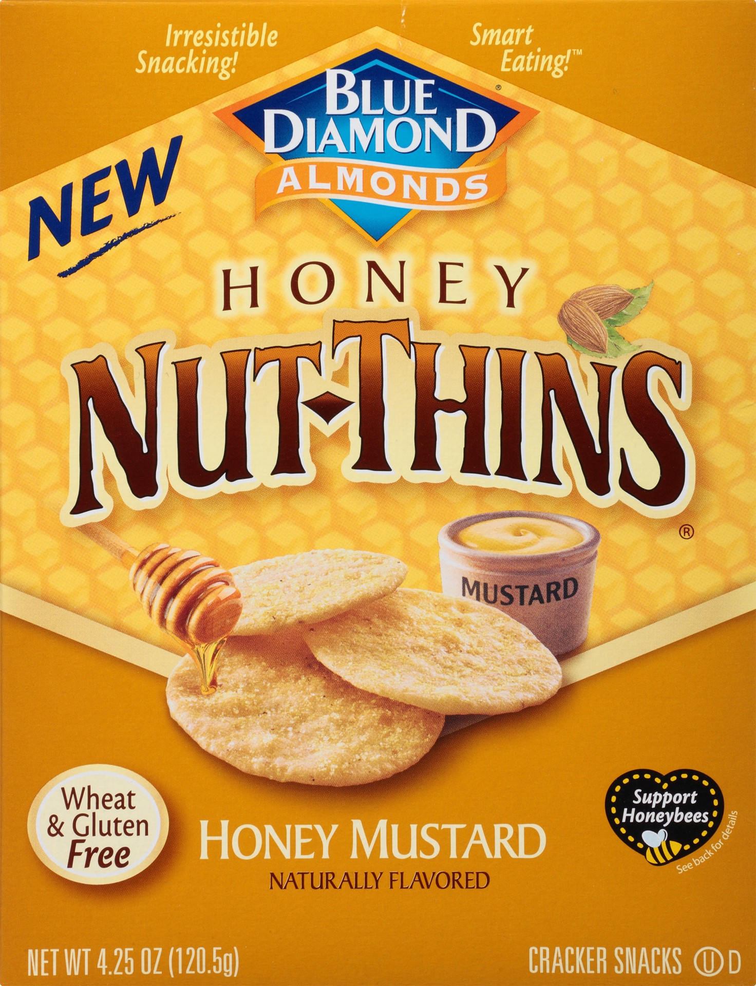 slide 1 of 2, Blue Diamond Honey Mustard Nut-Thins 4.25 oz, 4.25 oz