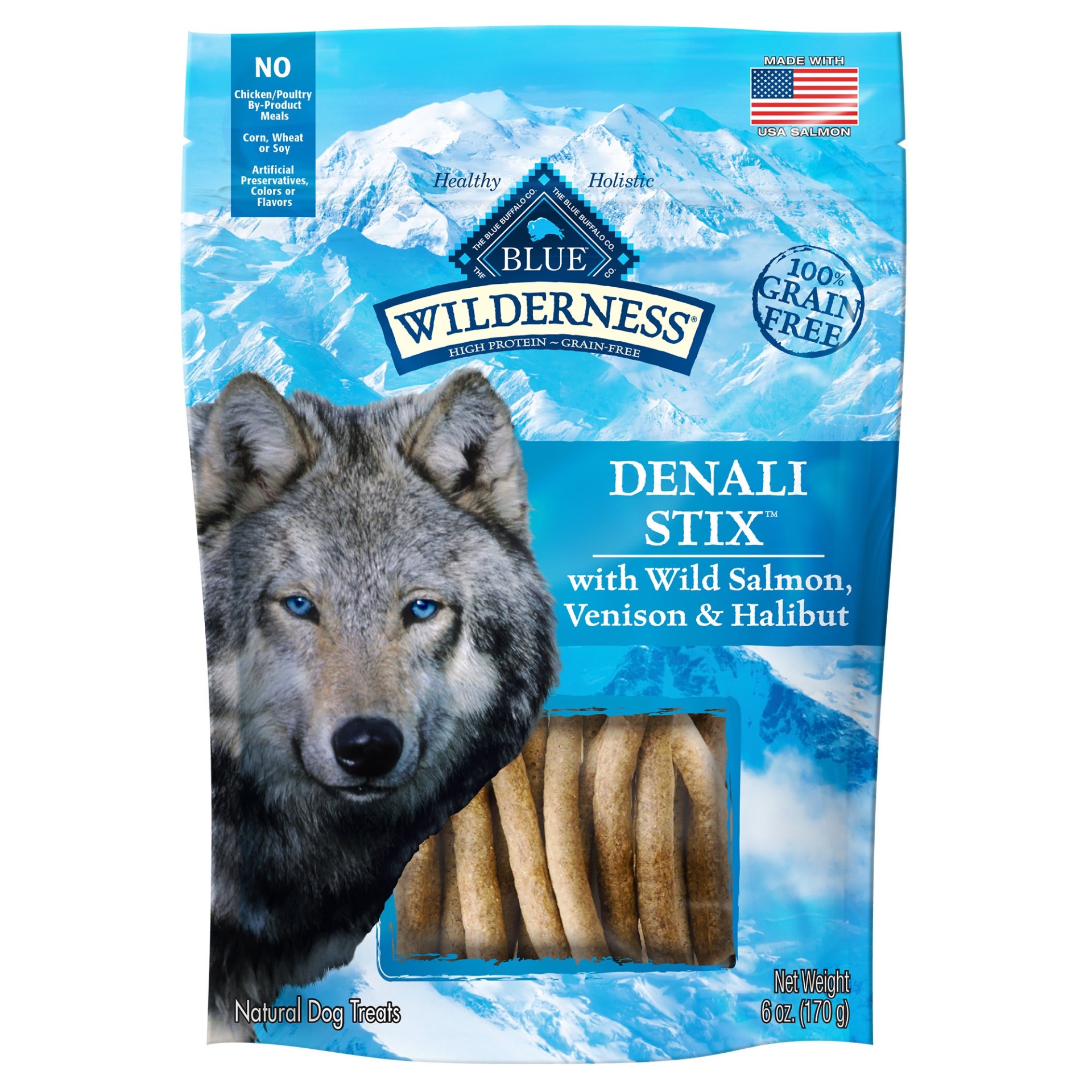 slide 1 of 1, Blue Buffalo Wilderness Denali Dinner Stix, 6 oz