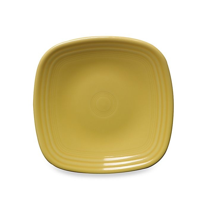 slide 1 of 1, Fiesta Square Salad Plate - Sunflower, 1 ct