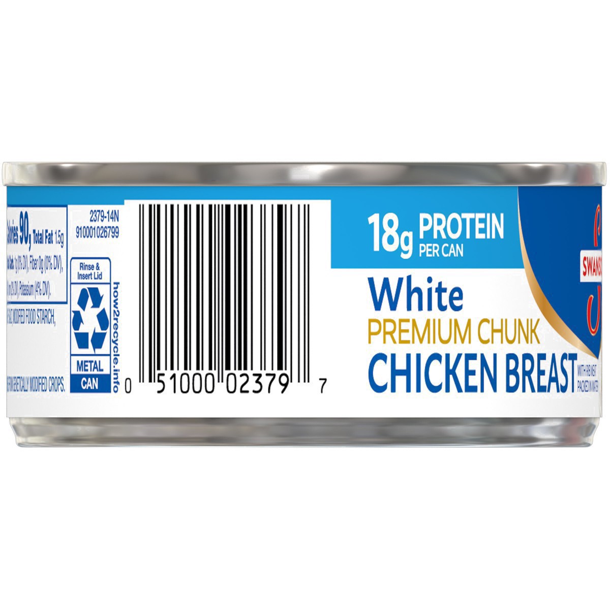 slide 53 of 85, Swanson White Premium Chunk Canned Chicken Breast in Water, 4.5 OZ Can, 4.5 oz