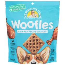 Newman's Own Chicken Recipe Waffles Dog Treats 10 oz