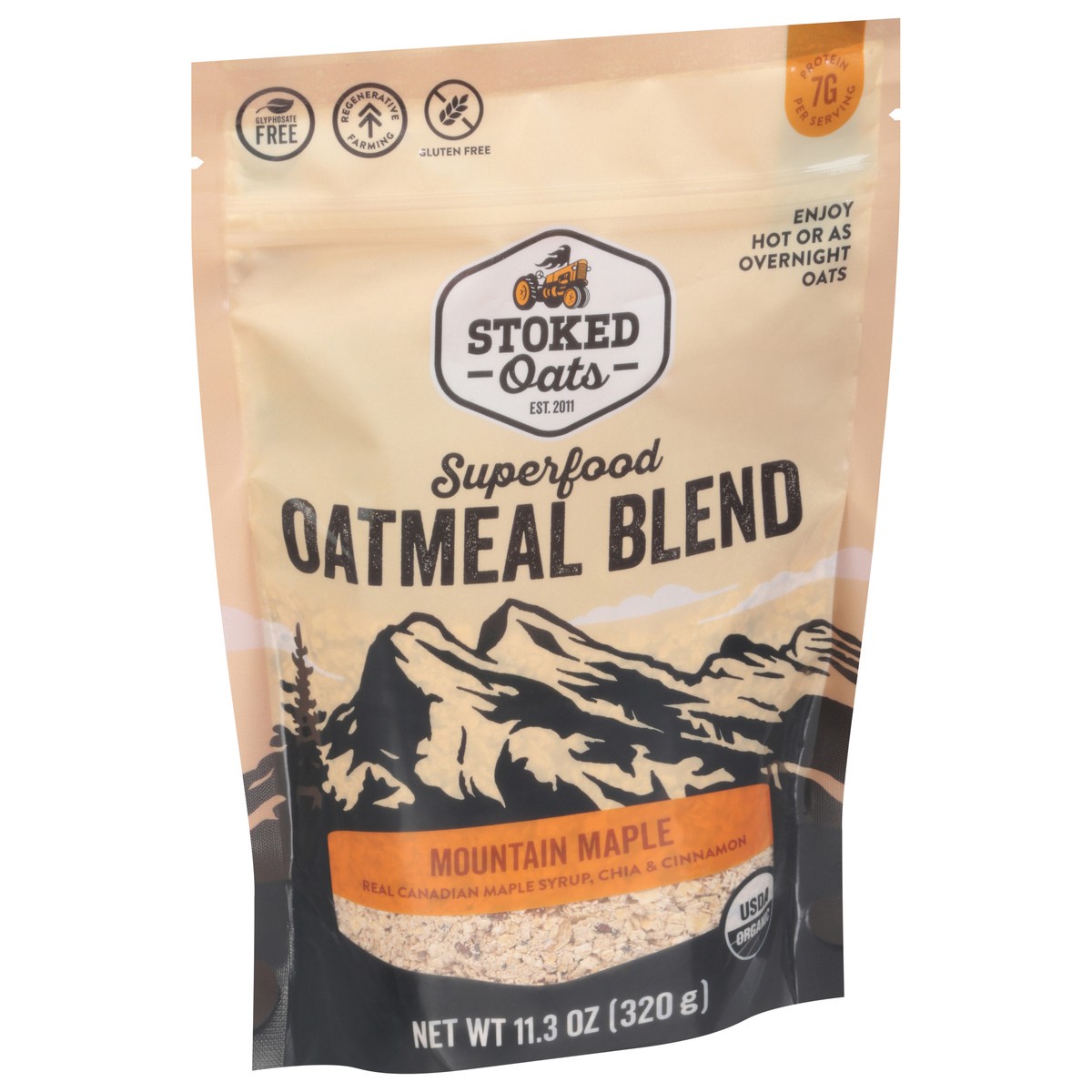 slide 13 of 14, Stoked Oats Oatmeal Moutain Maple Blend - 11.3 Oz, 11.3 oz