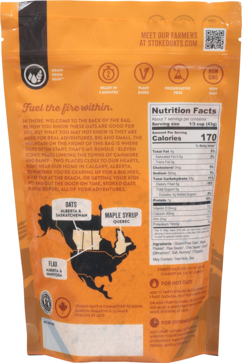 slide 14 of 14, Stoked Oats Oatmeal Moutain Maple Blend - 11.3 Oz, 11.3 oz