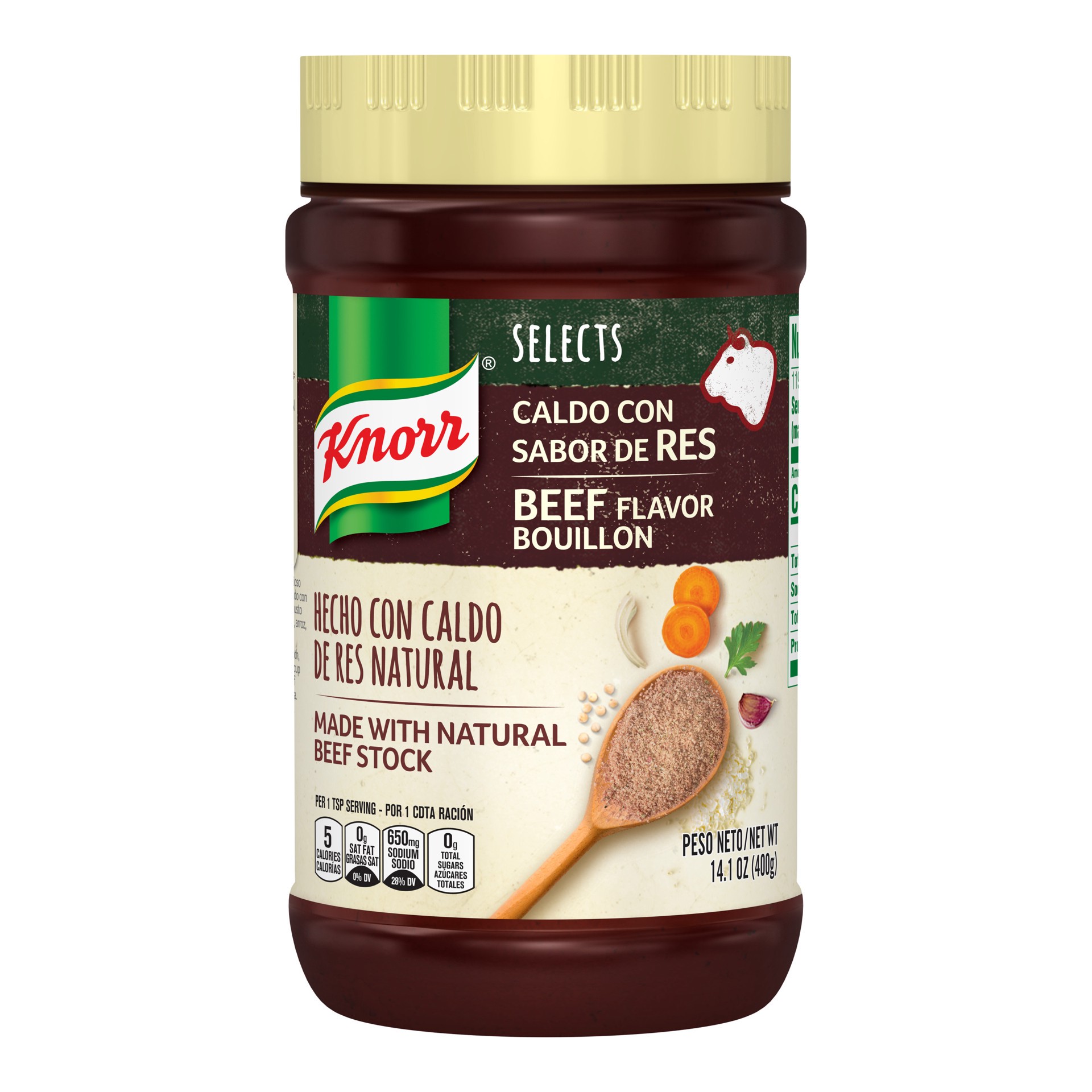 slide 1 of 4, Knorr Selects Granulated Beef Flavor Bouillon, 14.1 oz, 14.1 oz