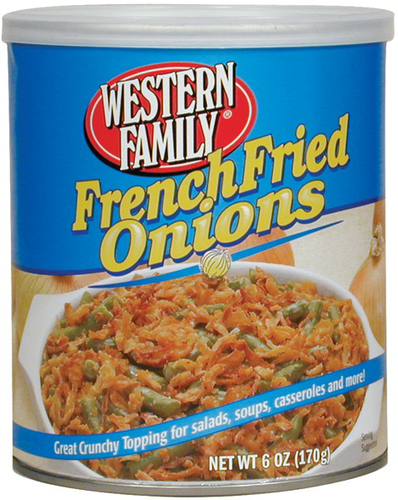 slide 1 of 1, Western Family French Fried Onions, 6 oz