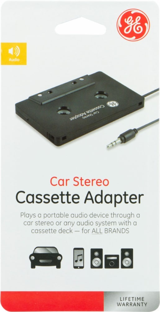 slide 1 of 1, GE Car Stereo Cassette Adapter, 1 ct