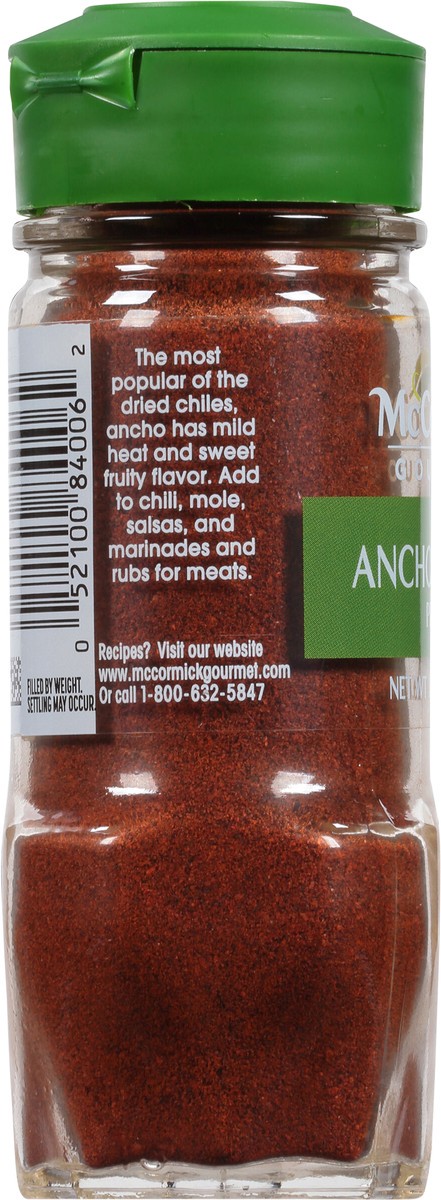 slide 5 of 7, McCormick Gourmet Ancho Chile Pepper, 1.62 oz, 1.62 oz