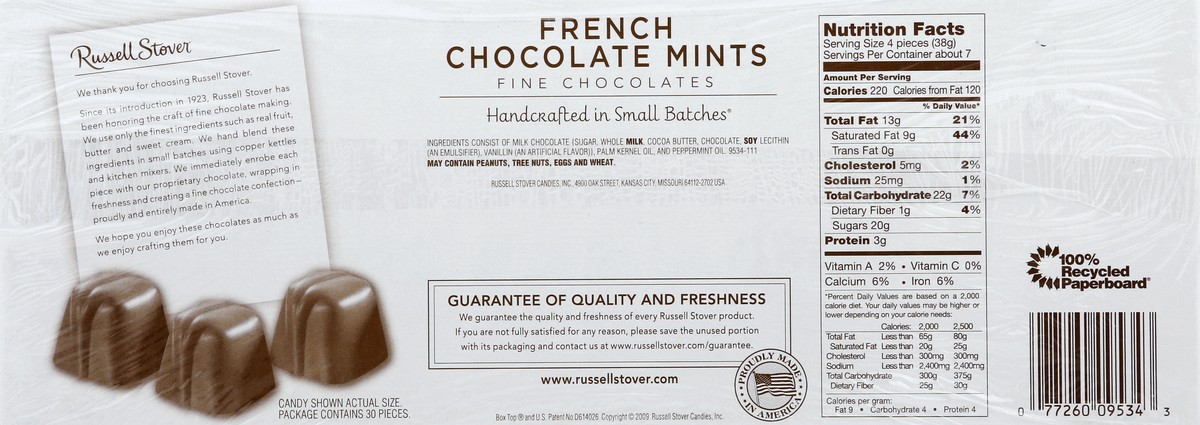 slide 5 of 6, Russell Stover French Chocolate Mints, 10 oz