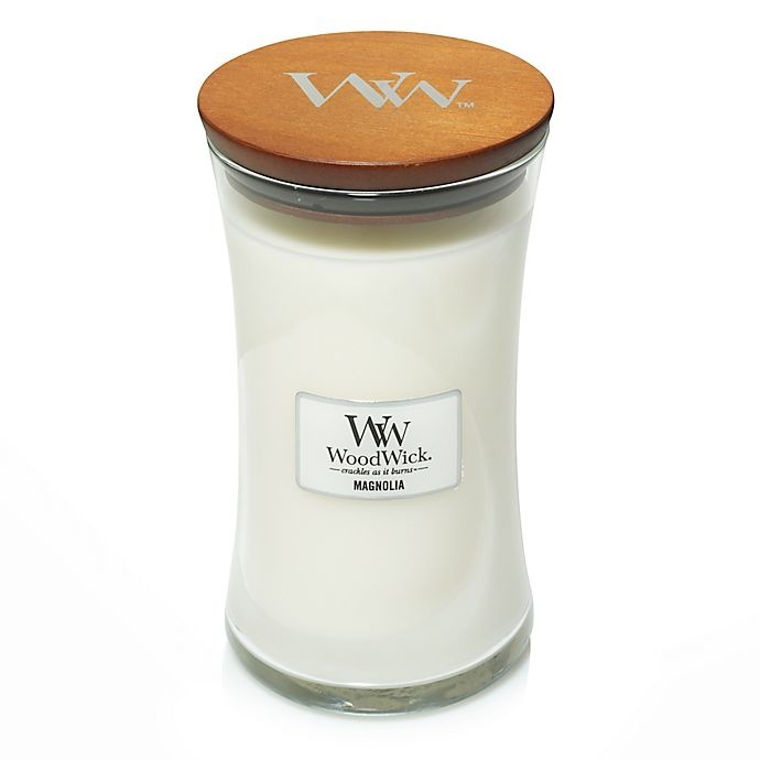 slide 1 of 1, WoodWick Magnolia Large Hourglass Jar Candle, 1 ct