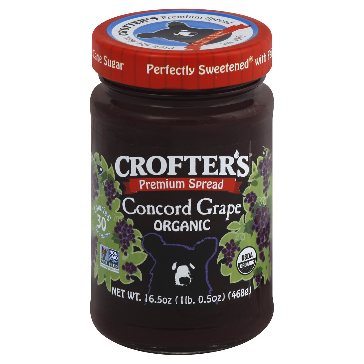 slide 2 of 2, Crofter's Organic Concord Grape Premium Spread, 16.5 oz