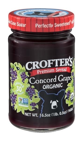 slide 1 of 1, Crofter's Organic Concord Grape Premium Spread, 16.5 oz