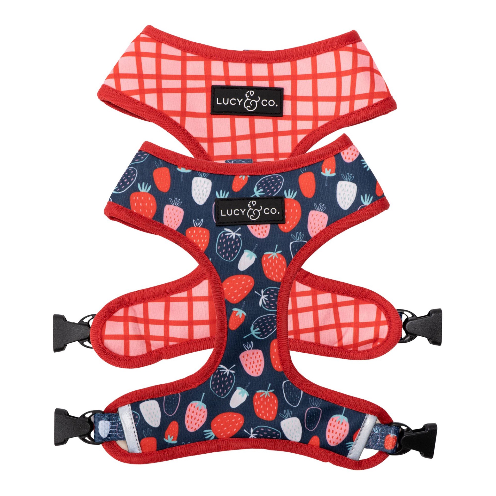 slide 1 of 1, Lucy & Co. Berry Cute Reversible Dog Harness, 1 ct; X Large