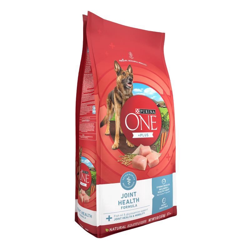 slide 4 of 7, Purina ONE Natural Dry Dog Food for Hip & Joint Care, +Plus Joint Health Formula - 8 lb. Bag, 8 lb