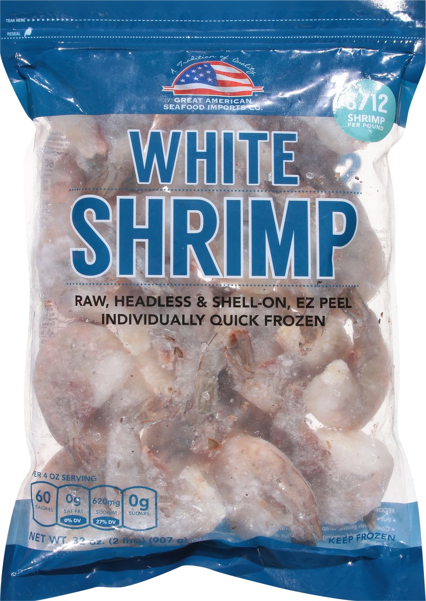 slide 11 of 14, First Street Shrimp 8/12 Shell On, 2 lb