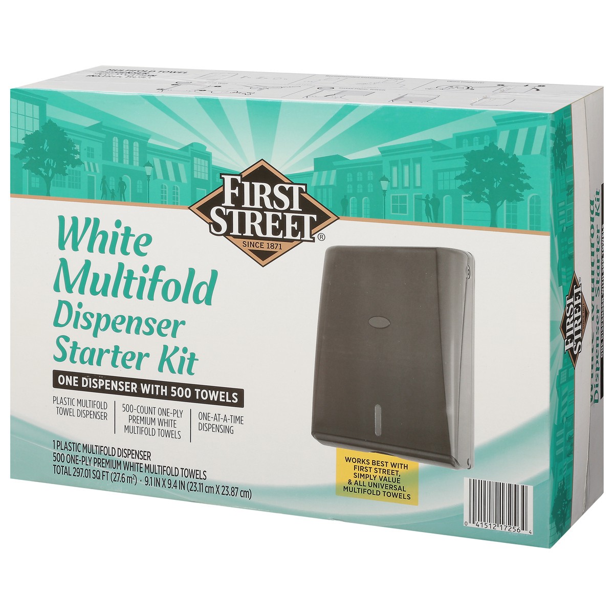 slide 10 of 14, First Street Multifold Towel Dispenser, 1 ct