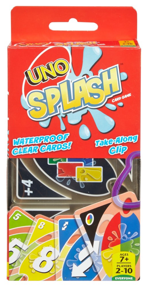 slide 1 of 3, Uno Splash Card Game, 1 ct