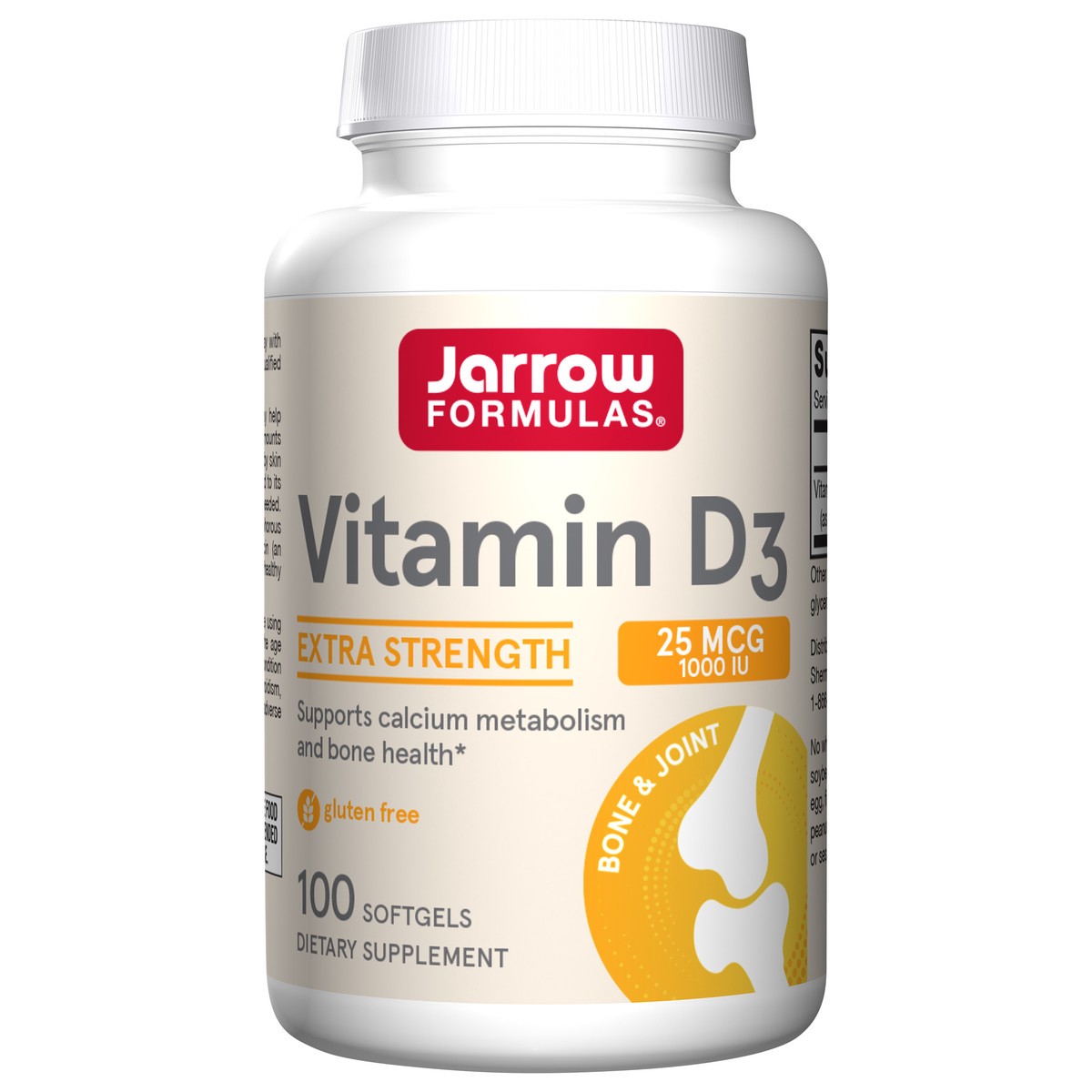 slide 1 of 4, Jarrow Formulas Vitamin D3 1000 IU - 100 Softgels - Bone Health, Immune Function & Calcium Metabolism Support - Dietary Supplement - 100 Servings, 100 ct