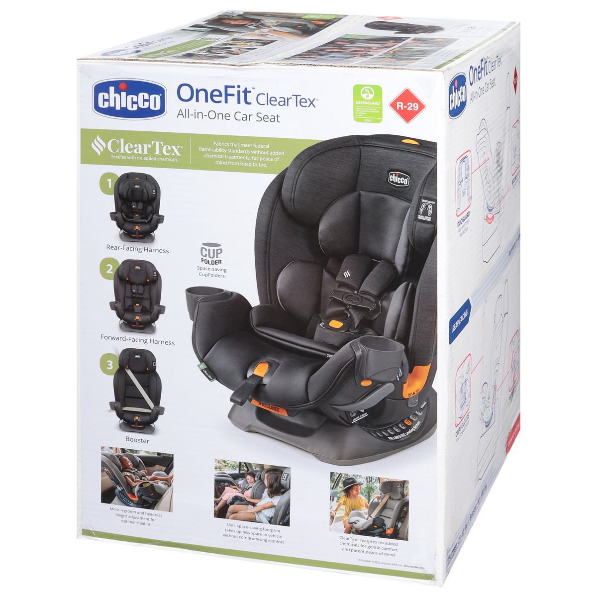 Chicco OneFit ClearTex All-In-One Car Seat - Obsidian | Shipt