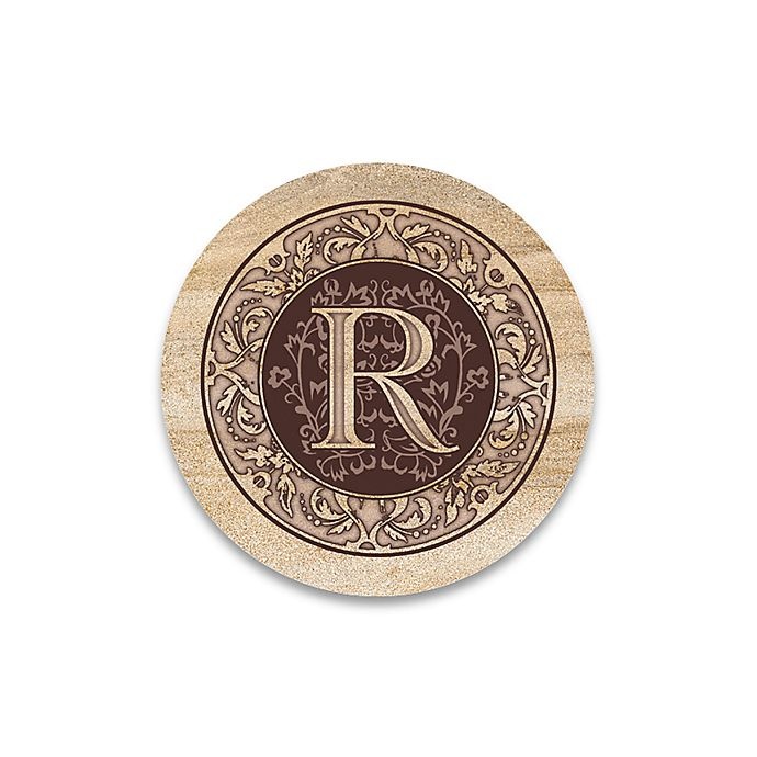 slide 1 of 1, Thirstystone Monogram Letter R'' Coasters'', 4 ct