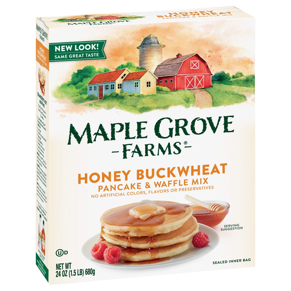 slide 6 of 9, Maple Grove Farms Honey Buckwheat Pancake & Waffle Mix 24 oz, 24 oz