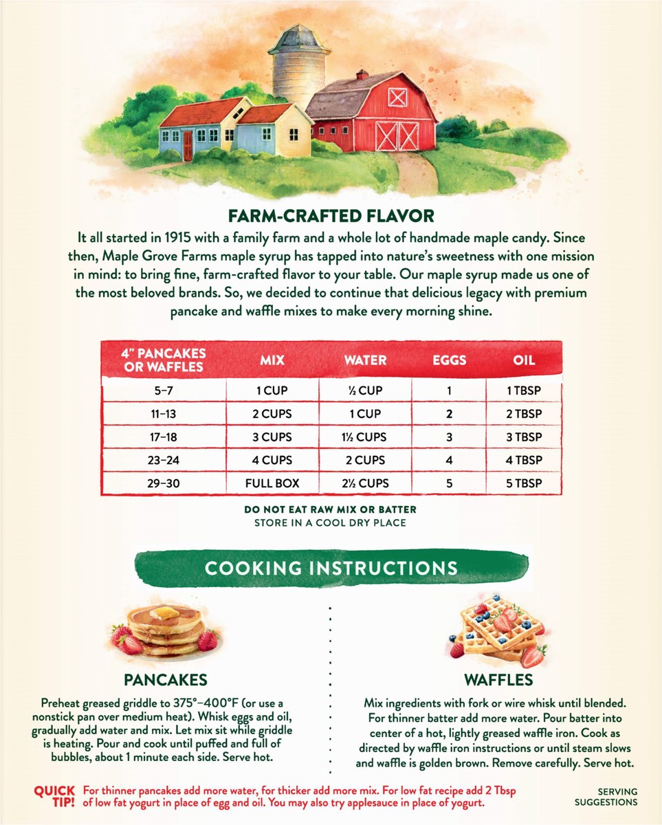 slide 7 of 9, Maple Grove Farms Honey Buckwheat Pancake & Waffle Mix 24 oz, 24 oz