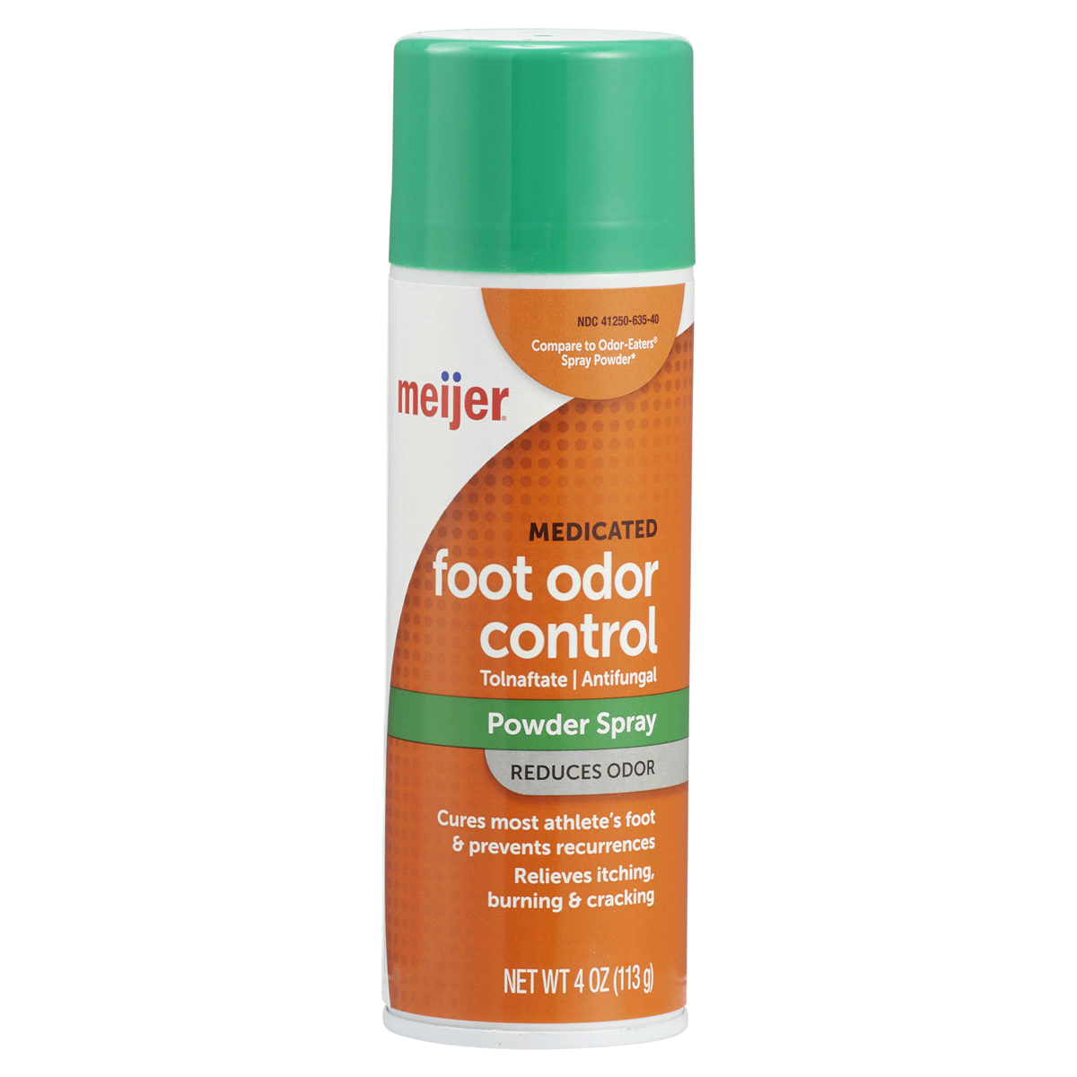 slide 1 of 3, Meijer Foot Odor Control Powder Spray Tolnaftate, 4 oz