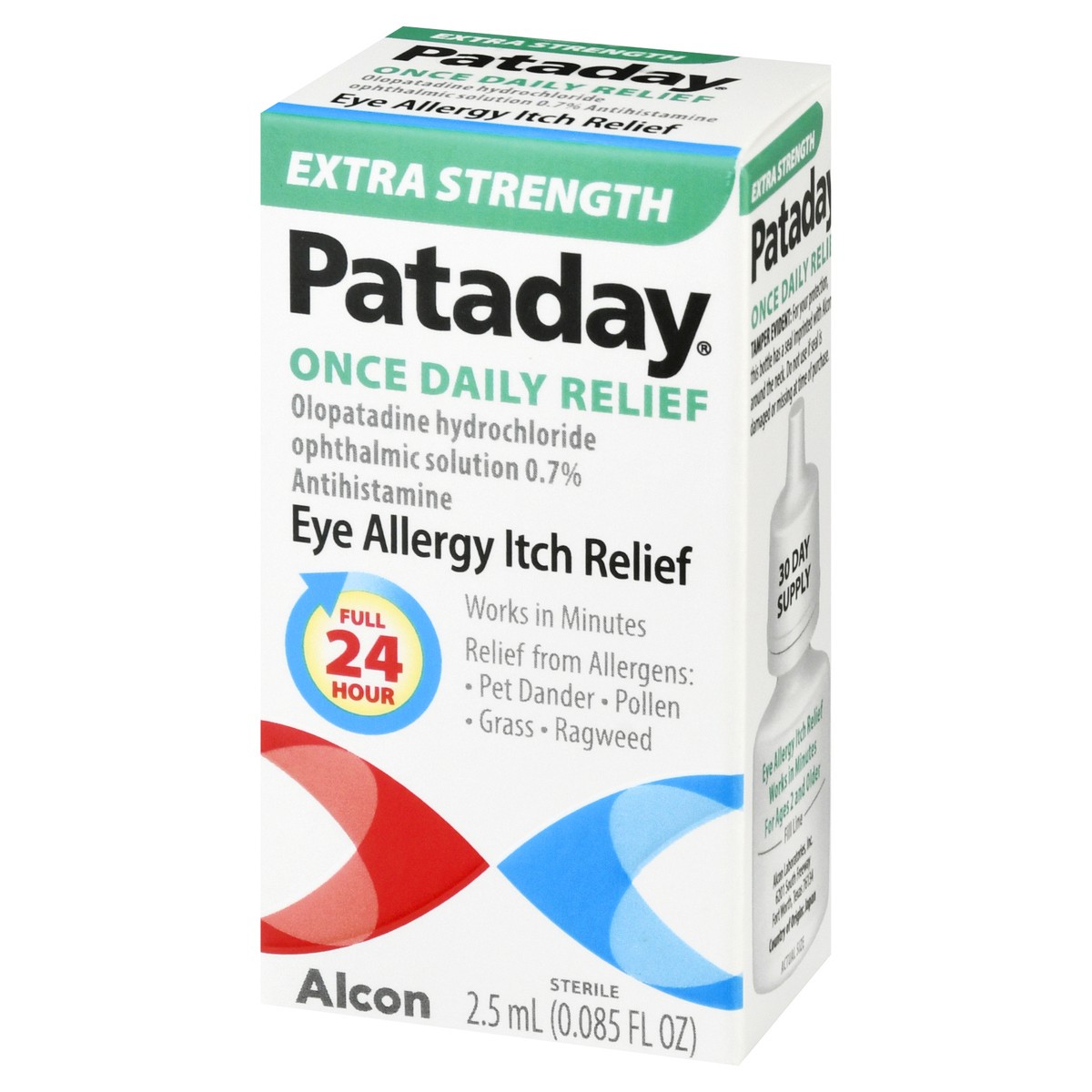 slide 4 of 9, PATADAY Once Daily Relief Extra Strength Relief, 0.08 fl oz