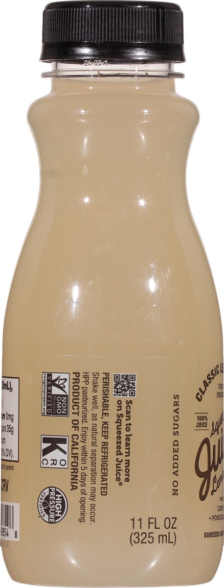 slide 9 of 14, Squeezed Juice Classic Lemonade with Lemon + Pomegranate 11 fl oz, 11 fl oz