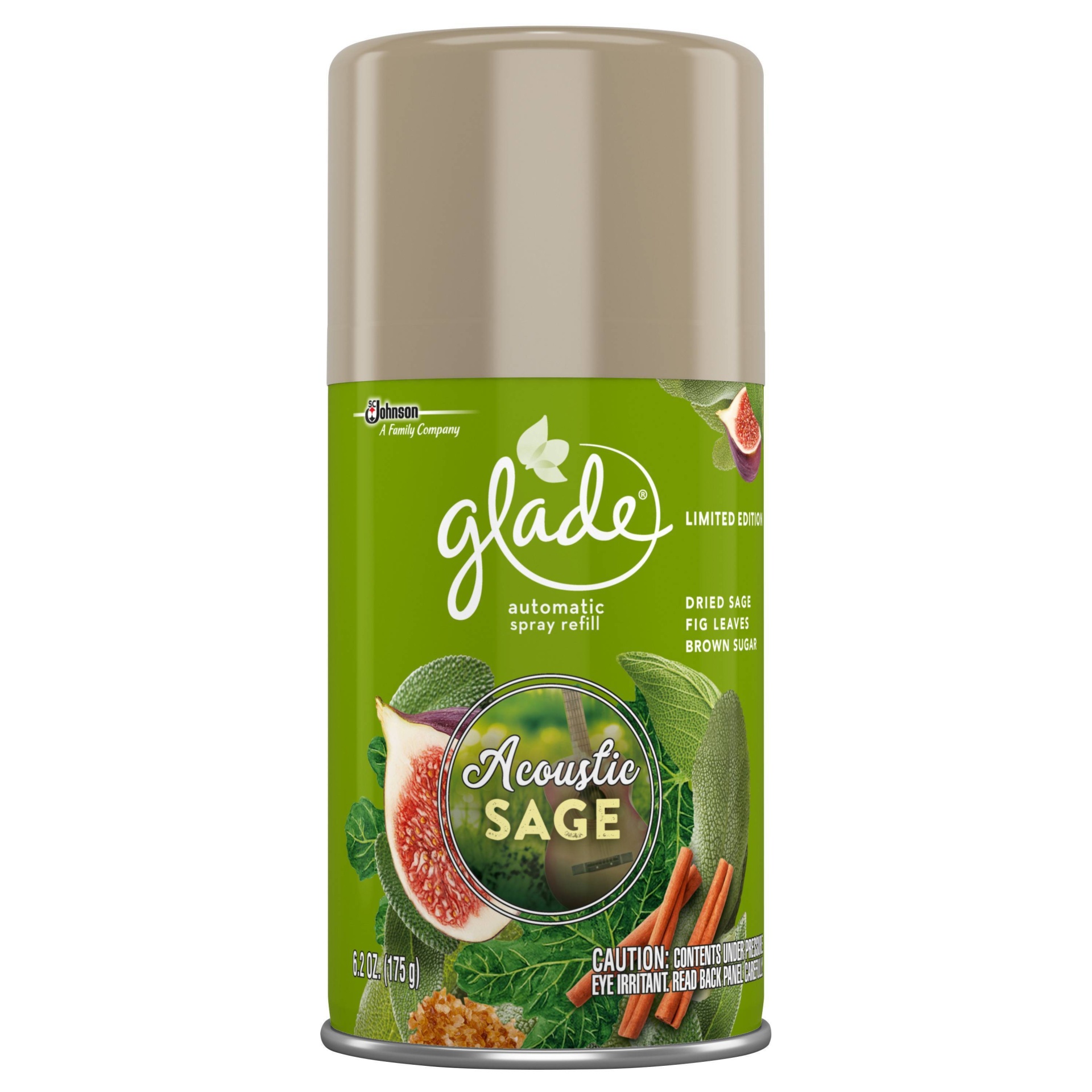 slide 1 of 1, Glade Acoustic Sage Automatic Spray Refill, 6.2 oz