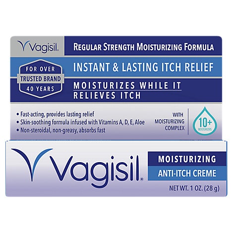 slide 1 of 1, Vagisil Anti-Itch Creme Regular Strength, 1 oz