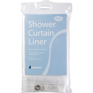 slide 1 of 1, Whitmor Shower Curtain Liner Clear, 1 ct