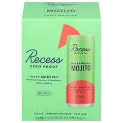 Recess Watermelon Mojito Craft Mocktail 4 - 12 fl oz Cans