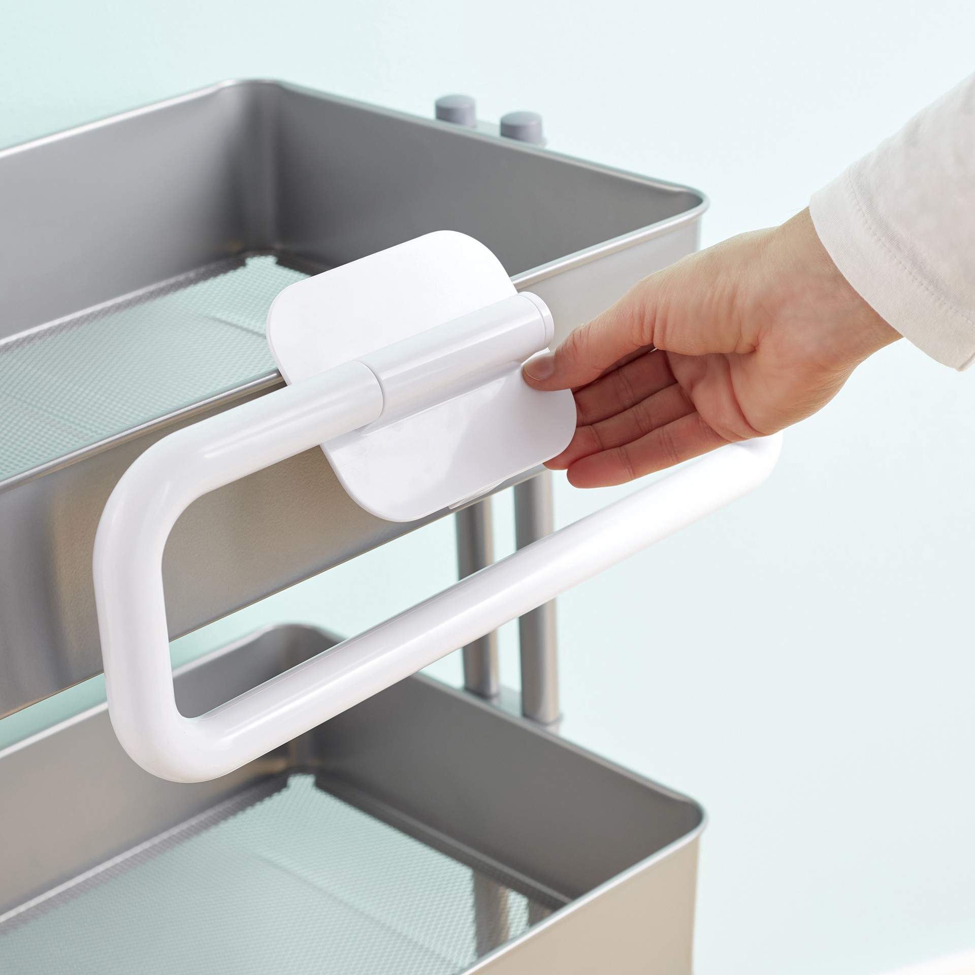 slide 3 of 3, Cart Roll Holder By Simply Tidy, 6.3” x 13” x 1.4 in